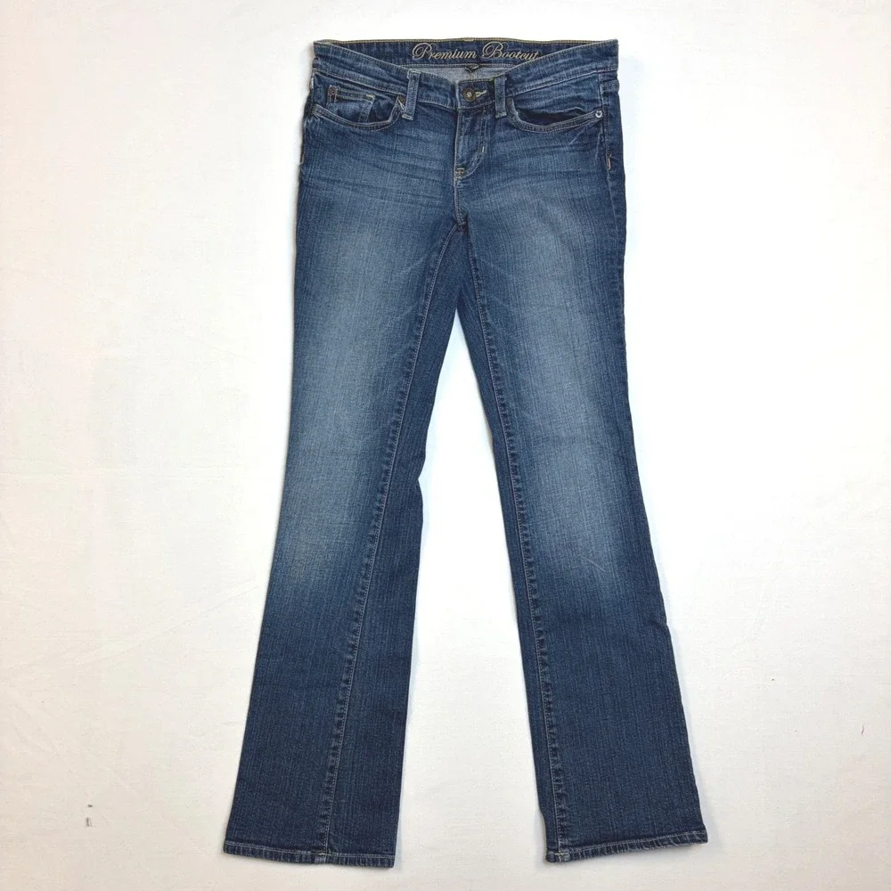 Gap Premium Bootcut Jeans‎ Womens 4/27R True Blue Denim Mid Rise